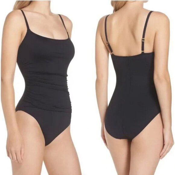 La Blanca Black Island Goddess One-Piece Swimsuit